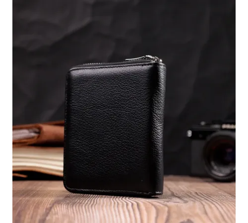 Відмінний жіночий гаманець з натуральної шкіри ST Leather 22449 Чорний