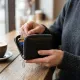 Відмінний жіночий гаманець з натуральної шкіри ST Leather 22449 Чорний