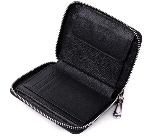 Відмінний жіночий гаманець з натуральної шкіри ST Leather 22449 Чорний