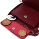 Практичний гаманець для жінок із натуральної шкіри ST Leather 22450 Бордовий