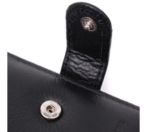 Гаманець для чоловіків зручного розміру з натуральної шкіри ST Leather 22463 Чорний