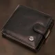 Гаманець чоловічий середнього розміру з натуральної шкіри ST Leather 22473 Чорний
