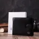 Гаманець чоловічий середнього розміру з натуральної шкіри ST Leather 22473 Чорний