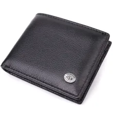 Відмінний затиск із натуральної шкіри ST Leather 22475 Чорний