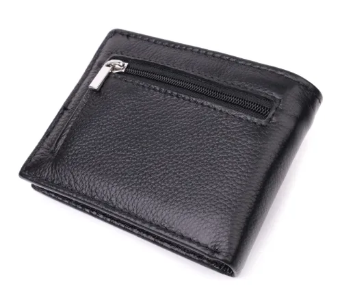 Відмінний затиск із натуральної шкіри ST Leather 22475 Чорний
