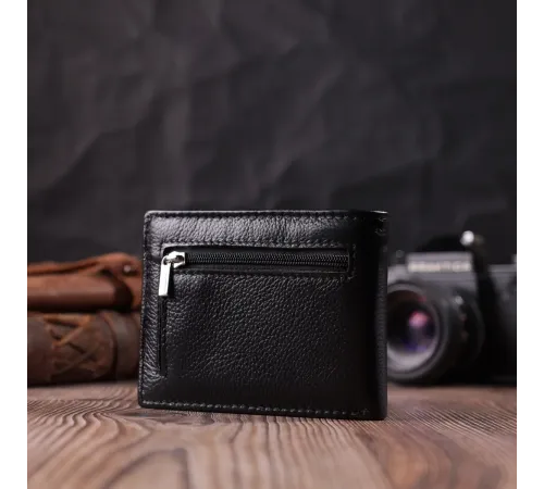 Відмінний затиск із натуральної шкіри ST Leather 22475 Чорний