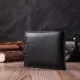 Чоловічий гаманець середнього розміру з натуральної шкіри ST Leather 22484 Чорний
