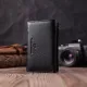 Шкіряний жіночий гаманець у три додавання ST Leather 22488 Чорний
