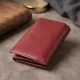 Шкіряний жіночий гаманець у три додавання ST Leather 22489 Бордовий