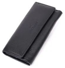 Велика ключниця з функцією гаманця з натуральної шкіри ST Leather 22492 Чорний