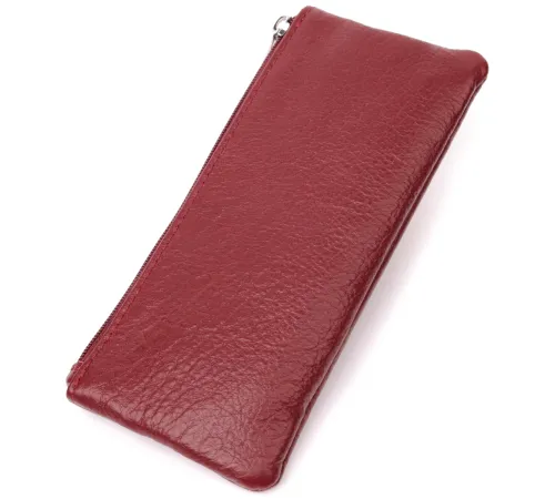 Містка ключниця з натуральної шкіри ST Leather 22508 Бордовий