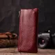 Містка ключниця з натуральної шкіри ST Leather 22508 Бордовий