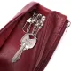 Шкіряна ключниця на блискавці ST Leather 22558 Бордовий