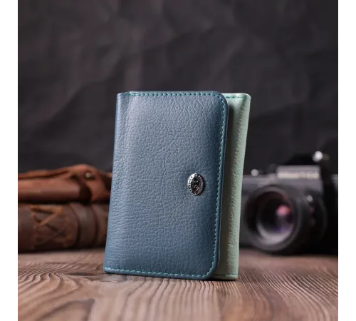 Барвистий жіночий гаманець із натуральної шкіри ST Leather 22493 Різнокольоровий