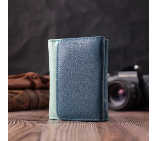 Барвистий жіночий гаманець із натуральної шкіри ST Leather 22493 Різнокольоровий
