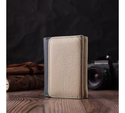 Стильний гаманець для дівчат із натуральної шкіри ST Leather 22495 Різнокольоровий