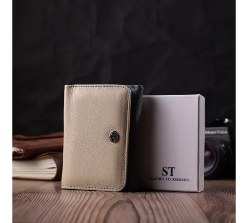 Стильний гаманець для дівчат із натуральної шкіри ST Leather 22495 Різнокольоровий