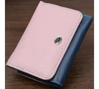Практичний гаманець для дівчат із натуральної шкіри ST Leather 22496 Різнокольоровий