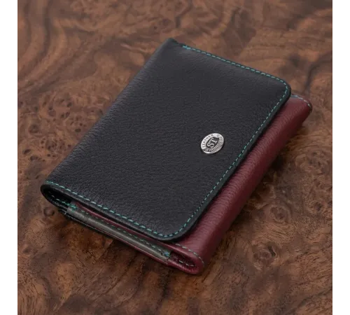 Зручний гаманець для дівчат із натуральної шкіри ST Leather 22497 Різнокольоровий
