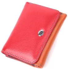 Яскравий гаманець для дівчат із натуральної шкіри ST Leather 22498 Різнокольоровий