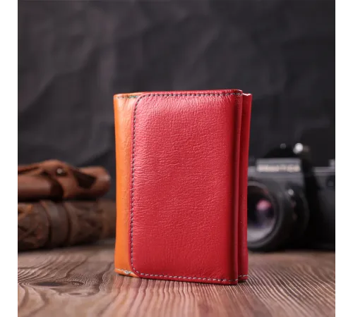 Яскравий гаманець для дівчат із натуральної шкіри ST Leather 22498 Різнокольоровий