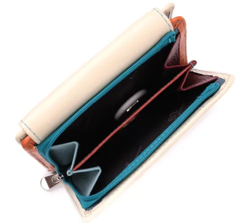 Місткий гаманець для жінок із натуральної шкіри ST Leather 22500 Білий