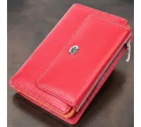 Яскравий гаманець для жінок із натуральної шкіри ST Leather 22503 Червоний