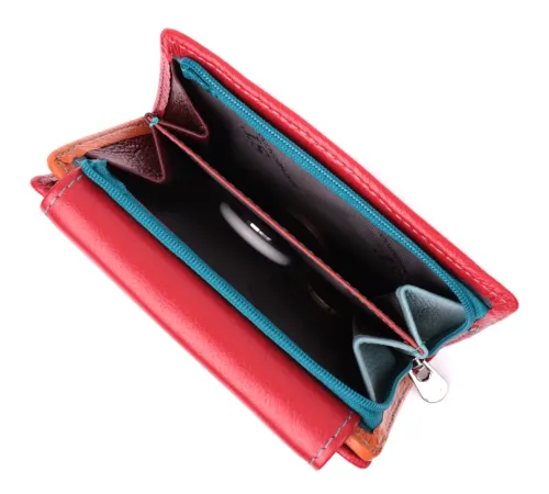 Яскравий гаманець для жінок із натуральної шкіри ST Leather 22503 Червоний