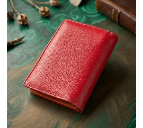 Яскравий гаманець для жінок із натуральної шкіри ST Leather 22503 Червоний