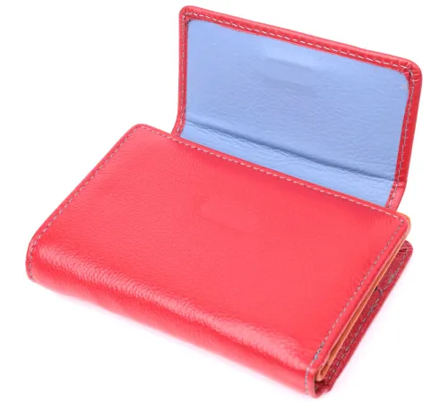 Яскравий гаманець для жінок із натуральної шкіри ST Leather 22503 Червоний