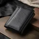 Шкіряний лаконічний гаманець для жінок ST Leather 22506 Чорний