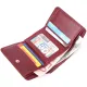 Шкіряний цікавий гаманець для жінок ST Leather 22507 Бордовий