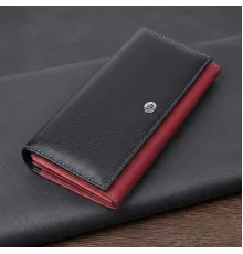 Місткий гаманець для прекрасних жінок із натуральної шкіри ST Leather 22517 Різнокольоровий