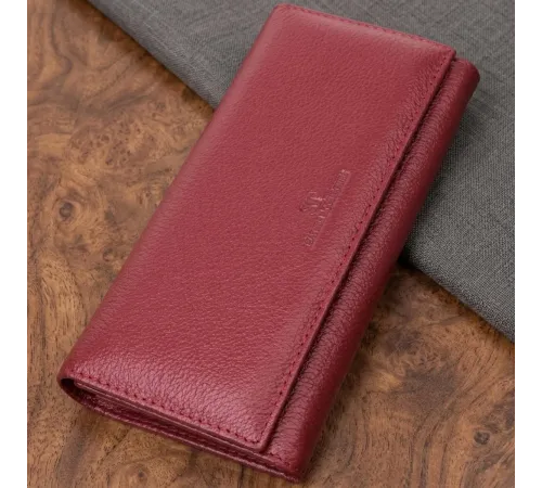 Оригінальний жіночий гаманець з натуральної шкіри ST Leather 22522 Бордовий