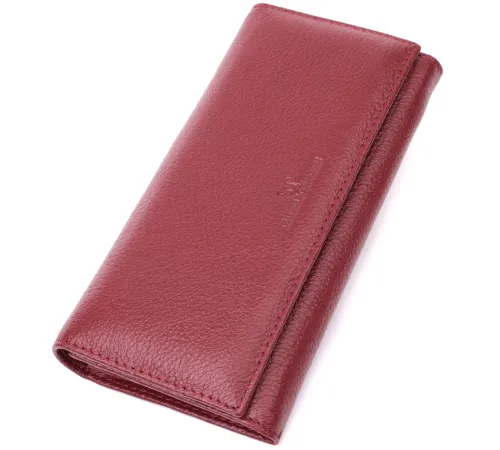 Оригінальний жіночий гаманець з натуральної шкіри ST Leather 22522 Бордовий