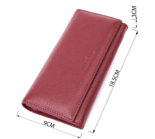 Оригінальний жіночий гаманець з натуральної шкіри ST Leather 22522 Бордовий