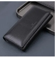 Зручний жіночий гаманець з натуральної шкіри ST Leather 22523 Чорний