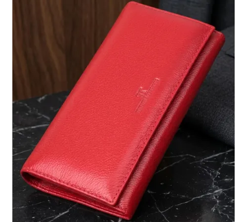 Чудовий жіночий гаманець з натуральної шкіри ST Leather 22524 Червоний