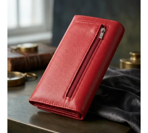Чудовий жіночий гаманець з натуральної шкіри ST Leather 22524 Червоний