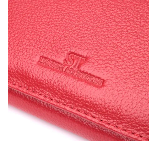 Чудовий жіночий гаманець з натуральної шкіри ST Leather 22524 Червоний