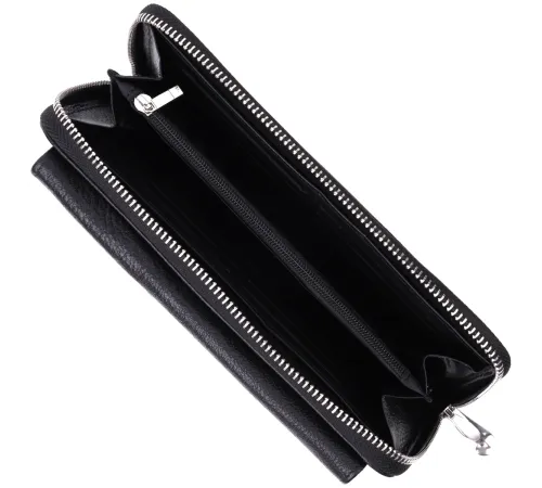 Функціональний гаманець-клатч унісекс з натуральної шкіри ST Leather 22529 Чорний