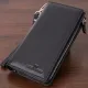 Вертикальний гаманець-клатч унісекс із натуральної шкіри ST Leather 22532 Чорний
