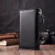 Вертикальний гаманець-клатч унісекс із натуральної шкіри ST Leather 22532 Чорний