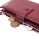 Вертикальний жіночий гаманець-клатч із натуральної шкіри ST Leather 22535 Бордовий