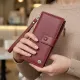 Вертикальний жіночий гаманець-клатч із натуральної шкіри ST Leather 22535 Бордовий