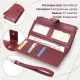 Вертикальний жіночий гаманець-клатч із натуральної шкіри ST Leather 22535 Бордовий
