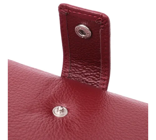 Вертикальний жіночий гаманець-клатч із натуральної шкіри ST Leather 22535 Бордовий