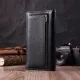 Жіночий вертикальний гаманець на магнітах із натуральної шкіри ST Leather 22538 Чорний