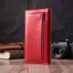 Вертикальний жіночий гаманець на магнітах із натуральної шкіри ST Leather 22539 Червоний