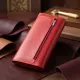 Жіночий гаманець з геометричним клапаном з натуральної шкіри ST Leather 22545 Червоний